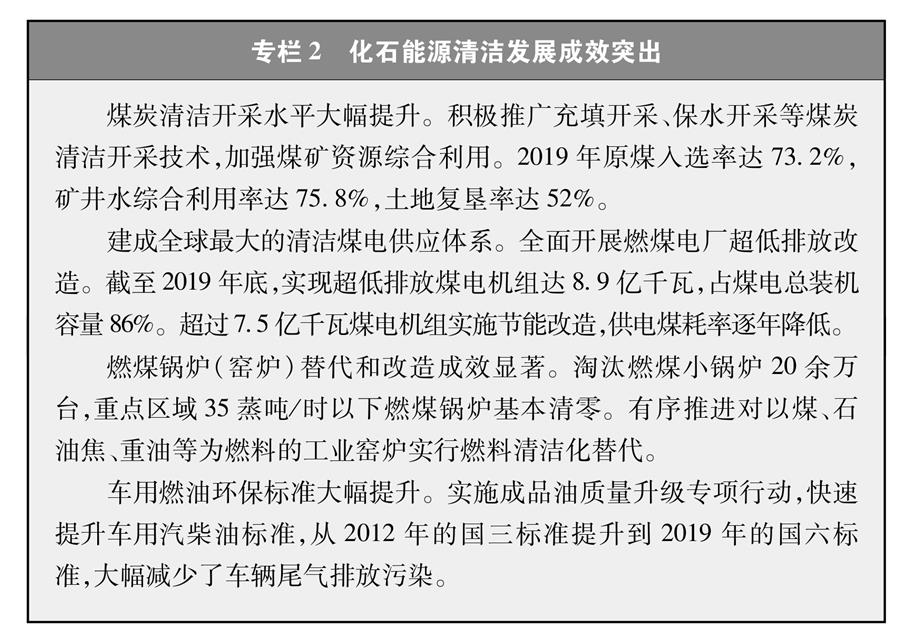 （图表）［受权发布］《新时代的中国能源发展》白皮书（专栏2）